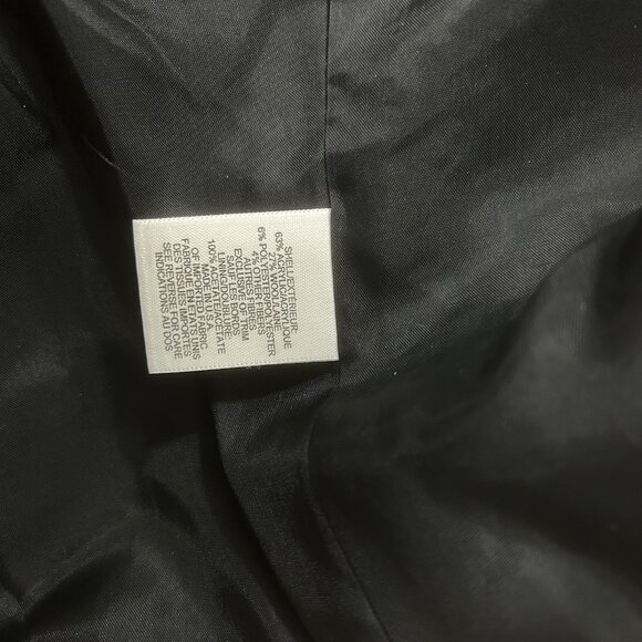 Talbots Houndstooth Tweed Blazer Skirt Set Sz 4 Wool Blend Pockets Zipper Front - Picture 7 of 12